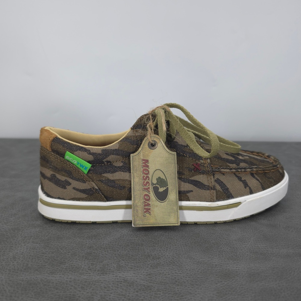 Twisted X Mossy Oak Camo Driving Moc Sneakers Kids 4M Brown ecoTWX YCA0009